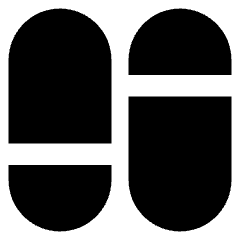 Dashboard Vertical Pills Split 1 Icon from Core Solid Set