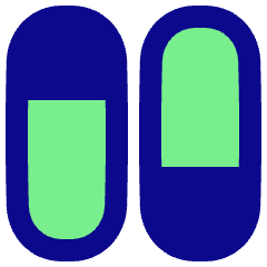 Dashboard Vertical Pills Split 2 Icon from Plump Pop Set