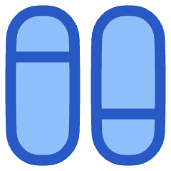 Dashboard Vertical Pills Split 2 Icon from Plump Duo Set