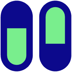 Dashboard Vertical Pills Split 2 Icon from Core Pop Set