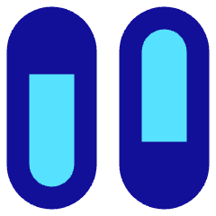 Dashboard Vertical Pills Split 2 Icon from Sharp Pop Set