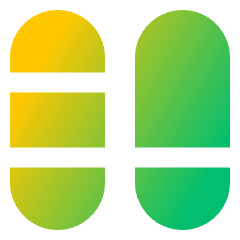 Dashboard Vertical Pills Split 3 Icon from Sharp Gradient Set
