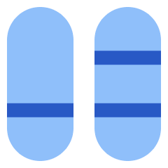 Dashboard Vertical Pills Split 4 Icon from Sharp Flat Set