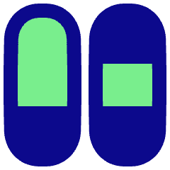 Dashboard Vertical Pills Split 4 Icon from Plump Pop Set