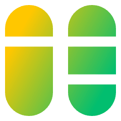 Dashboard Vertical Pills Split 5 Icon from Sharp Gradient Set