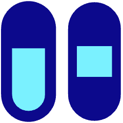Dashboard Vertical Pills Split 5 Icon from Core Pop Set