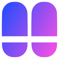 Dashboard Vertical Pills Split Bottom Icon from Plump Gradient Set