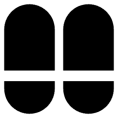 Dashboard Vertical Pills Split Bottom Icon from Core Solid Set