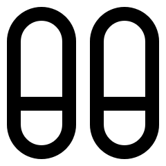 Dashboard Vertical Pills Split Bottom Icon from Sharp Line Set