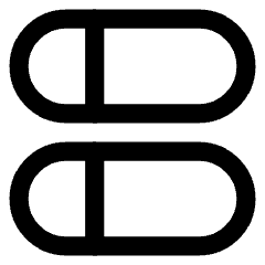 Dashboard Horizontal Pills Split Left Icon from Core Line Set