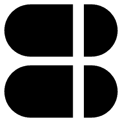 Dashboard Horizontal Pills Split Right Icon from Core Solid Set