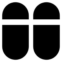 Dashboard Vertical Pills Split Top Icon from Core Solid Set