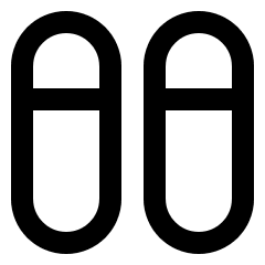 Dashboard Vertical Pills Split Top Icon from Sharp Line Set