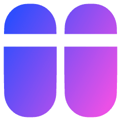 Dashboard Vertical Pills Split Top Icon from Plump Gradient Set