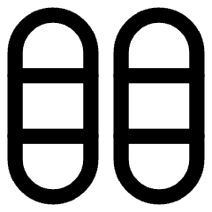 Dashboard Vertical Pills Thirds Icon from Core Line Set