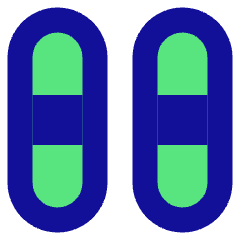 Dashboard Vertical Pills Thirds Icon from Sharp Pop Set