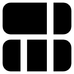 Dashboard Vertical Rectangle 3 Icon from Core Solid Set