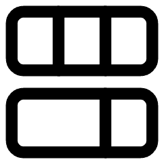 Dashboard Vertical Rectangle 4 Icon from Core Line Set