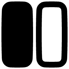Dashboard Vertical Rectangle Icon from Plump Remix Set