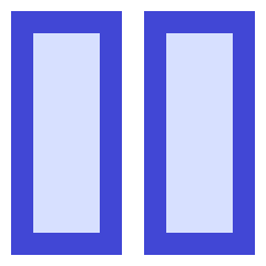 Dashboard Vertical Rectangle Icon from Sharp Duo Set