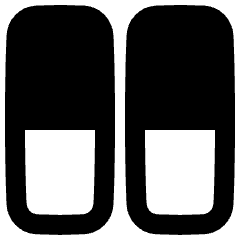 Dashboard Vertical Rectangle Half Icon from Plump Remix Set