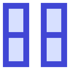 Dashboard Vertical Rectangle Half Icon from Sharp Duo Set