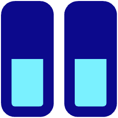Dashboard Vertical Rectangle Half Icon from Core Pop Set