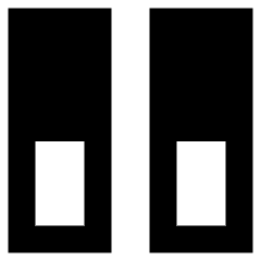 Dashboard Vertical Rectangle Half Icon from Sharp Remix Set