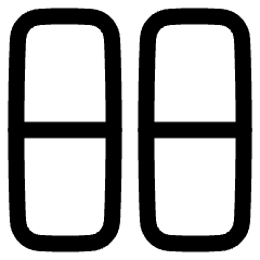 Dashboard Vertical Rectangle Half Icon from Plump Line Set