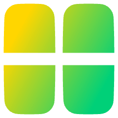 Dashboard Vertical Rectangle Half Icon from Plump Gradient Set