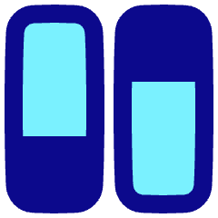 Dashboard Vertical Rectangle Split 1 Icon from Plump Pop Set