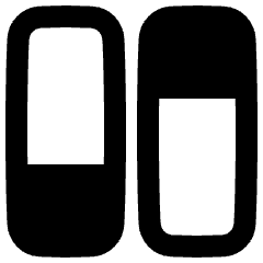 Dashboard Vertical Rectangle Split 1 Icon from Plump Remix Set