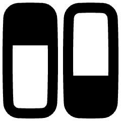 Dashboard Vertical Rectangle Split 2 Icon from Plump Remix Set