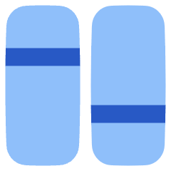 Dashboard Vertical Rectangle Split 2 Icon from Plump Flat Set