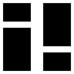 Dashboard Vertical Rectangle Split 2 Icon from Sharp Solid Set