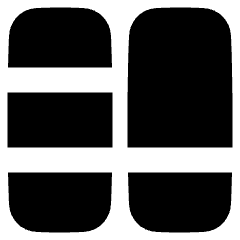 Dashboard Vertical Rectangle Split 3 Icon from Plump Solid Set