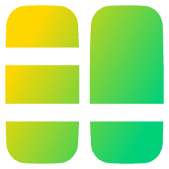 Dashboard Vertical Rectangle Split 3 Icon from Plump Gradient Set