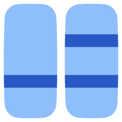 Dashboard Vertical Rectangle Split 4 Icon from Plump Flat Set