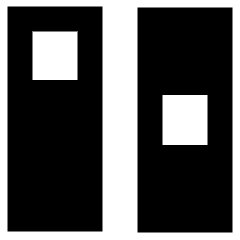 Dashboard Vertical Rectangle Split 5 Icon from Sharp Remix Set