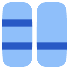 Dashboard Vertical Rectangle Split 6 Icon from Plump Flat Set