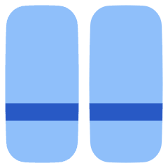 Dashboard Vertical Rectangle Split Bottom Icon from Plump Flat Set