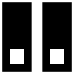 Dashboard Vertical Rectangle Split Bottom Icon from Sharp Remix Set