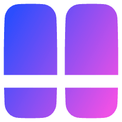 Dashboard Vertical Rectangle Split Bottom Icon from Plump Gradient Set
