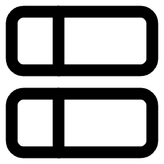 Dashboard Vertical Rectangle Split Left Icon from Core Line Set
