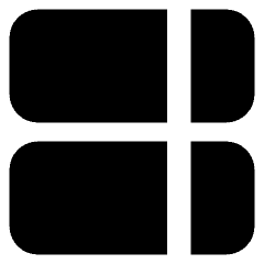 Dashboard Vertical Rectangle Split Right Icon from Core Solid Set