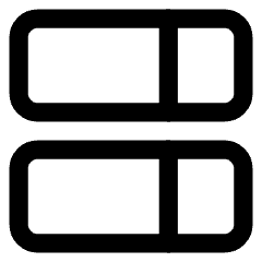 Dashboard Vertical Rectangle Split Right Icon from Core Line Set