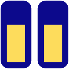 Dashboard Vertical Rectangle Split Top Icon from Core Pop Set