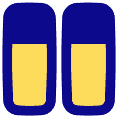 Dashboard Vertical Rectangle Split Top Icon from Plump Pop Set