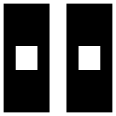 Dashboard Vertical Rectangle Thirds Icon from Sharp Remix Set
