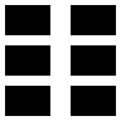 Dashboard Vertical Rectangle Thirds Icon from Sharp Solid Set